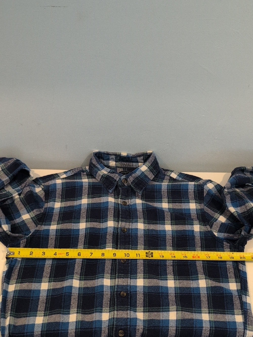 J. Crew Men's Medium Long Sleeve Button Down Plaid Flannel Style #AZ837 - Picture 10 of 13